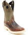 Image #1 - Double H Men's Domestic Roper Western Work Boots - Soft Toe, Brown, hi-res