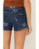 Image #4 - Wrangler Women's California Daisy Floral Print Medium Wash Mid Rise Denim Shorts, Medium Wash, hi-res
