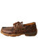 Twisted X Boys' Pattern Casual Driving Shoe - Moc Toe, Brown, hi-res