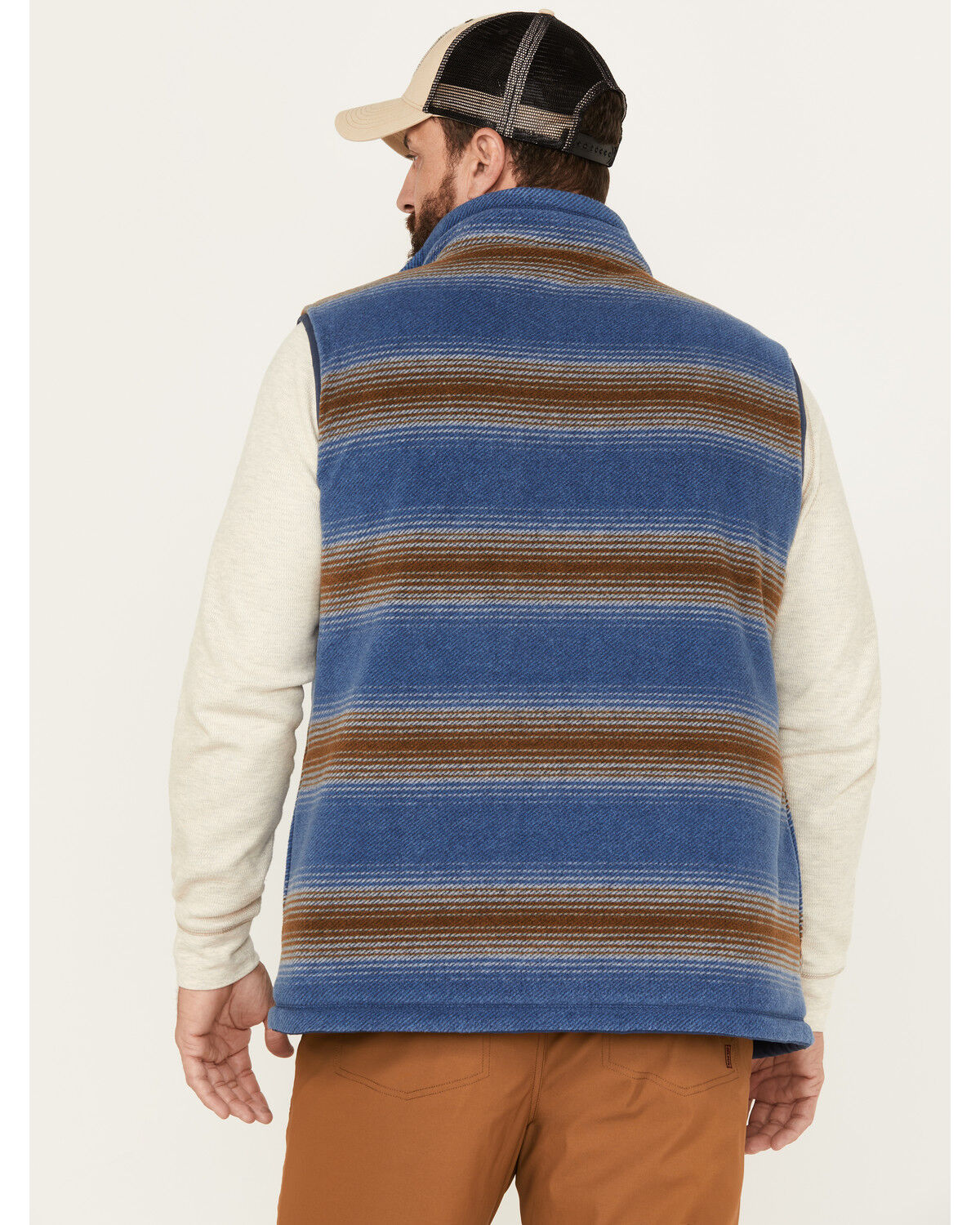 Image #4 - Dakota Grizzly Men's Bennett Reversible Vest, Blue, hi-res