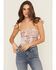 Image #1 - Originality Women's Boot Barn Exclusive Patchwork Print Bandana Top, Olive, hi-res