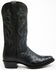Image #2 - EL Dorado Men's Full Quill Ostrich Exotic Western Boots - Medium Toe , Black, hi-res