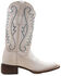 Image #2 - Dan Post Women's Sugar Western Boots - Broad Square Toe, White, hi-res