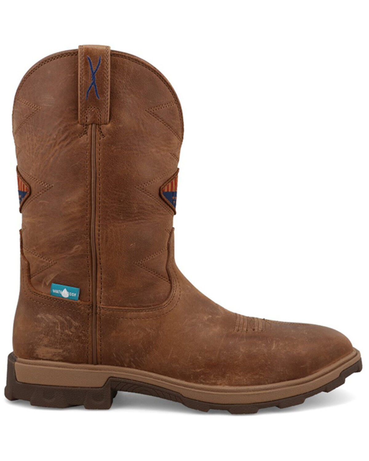 Image #2 - Twisted X Men's 11" Ultralite X™ Waterproof Work Boots - Nano Toe, Tan, hi-res