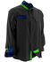 Image #2 - Huk Performance Fishing Men's Next Level Long Sleeve Button Down Woven Shirt , Black, hi-res