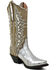 Image #1 - Dan Post Women's Eel Exotic Western Boot - Snip Toe, Silver, hi-res