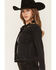 Image #2 - Shyanne Women's Wynona Button-Down Trucker Jacket, Black, hi-res