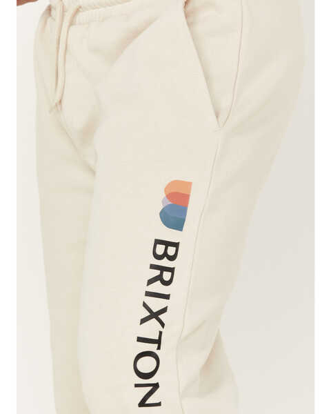 Image #2 - Brixton Men's Alton Line Fleece Jogger, Beige/khaki, hi-res
