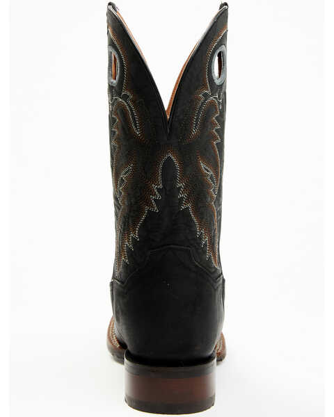 Image #5 - Dan Post Men's 12" Leon Cowboy Certified Western Performance Boots - Broad Square Toe, Black, hi-res
