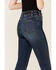 Rock & Roll Denim Women's Seamed Bell Bottom Jeans, Blue, hi-res