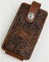 Image #1 - Cody James Men's Prescott Tooled Leather Concho Cell Phone Case, Brown, hi-res