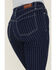 Image #4 - Shyanne Women's Mr. Flare Retro Stripe Flare Jeans, Dark Wash, hi-res