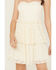 Image #3 - Originality Women's Boot Barn Exclusive Lace Tiered Mini Dress, Ivory, hi-res