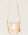 Image #2 - Hobo Women's Lexi Metallic Crossbody Bag, Tan, hi-res