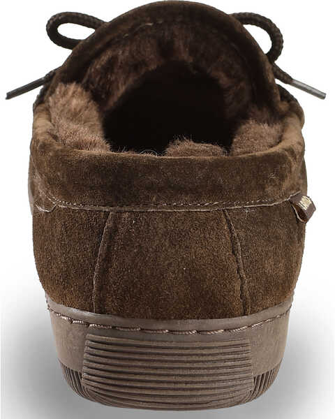 Image #7 - Lamo Women's Leather Moccasin Slippers, Chocolate, hi-res