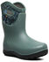 Image #1 - Bogs Women's Neo-Classic Mid Firework Floral Rubber Boots - Round Toe, Loden, hi-res