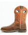 Image #3 - Double H Men's Requiem Pull On Work Roper Boots - Composite Toe , Brown, hi-res