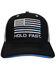 Image #3 - Hold Fast Men's Thin Blue Line Ball Cap, Black, hi-res