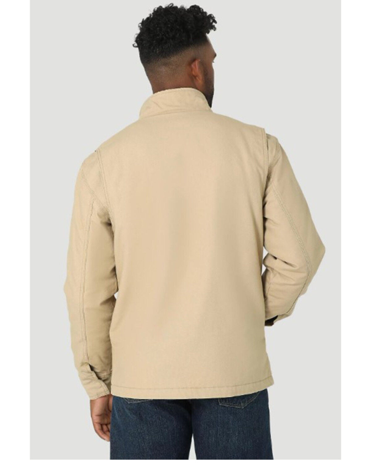 Image #2 - Wrangler RIGGS Men's Tough Layers Sherpa Lined Canvas Jacket, , hi-res