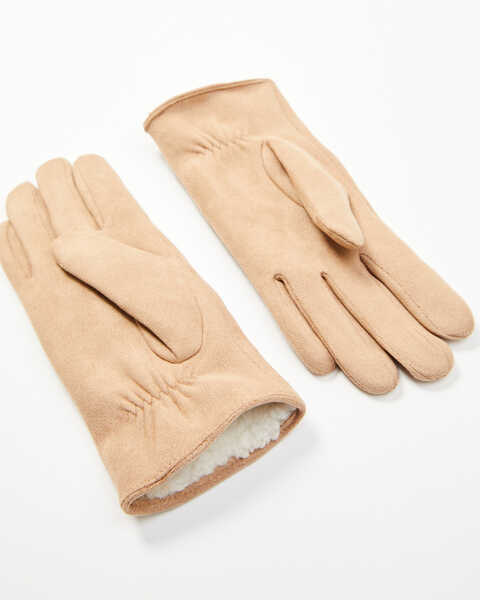 Image #3 - Idyllwind Women's Comet Tan Microsuede Gloves, Tan, hi-res