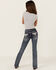 Image #1 - Grace in LA Girls' Medium Wash Thunderbird Pocket Bootcut Stretch Denim Jeans, Medium Wash, hi-res