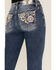 Image #2 - Miss Me Women's Medium Wash Mid Rise Geo Pocket Bootcut Stretch Denim Jeans, Medium Wash, hi-res