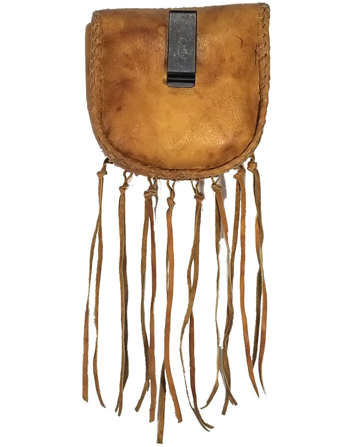 Image #2 - Kobler Leather Women's Beaded Clip Bag, Tan, hi-res