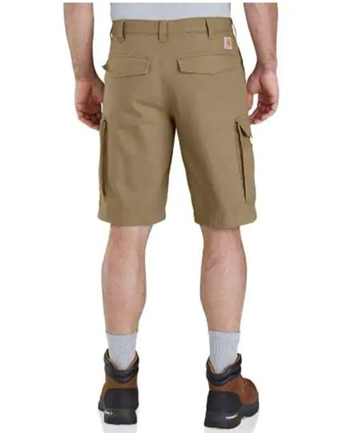Image #2 - Carhartt Men's Rugged Flex Rigby Work Cargo Shorts, Beige/khaki, hi-res