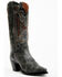 Image #1 - Dan Post Women's Atomic Vintage Embroidered Tall Western Boots - Snip Toe, Black, hi-res