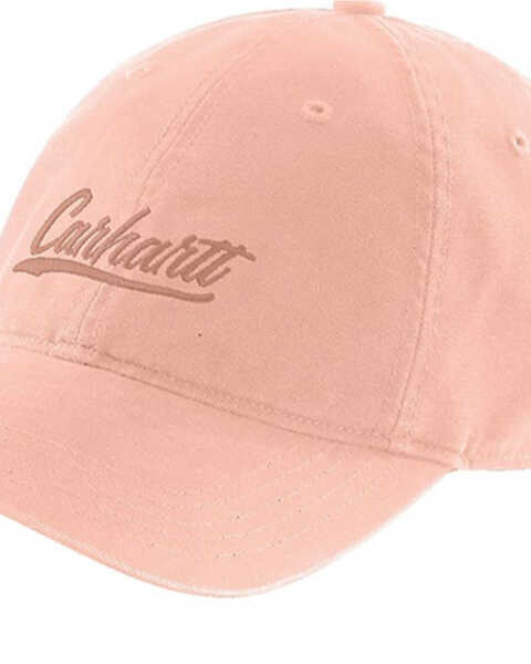 Carhartt Women's Script Logo Ball Cap , Peach, hi-res