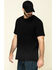 Hawx Men's Pocket Crew Short Sleeve Work T-Shirt - Tall , Black, hi-res