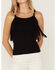 Image #3 - Idyllwind Women's Levy Lane Fringe Rib Tank, Black, hi-res