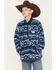 Image #1 - Hooey Boys' Southwestern Print Fleece Pullover Jacket, , hi-res