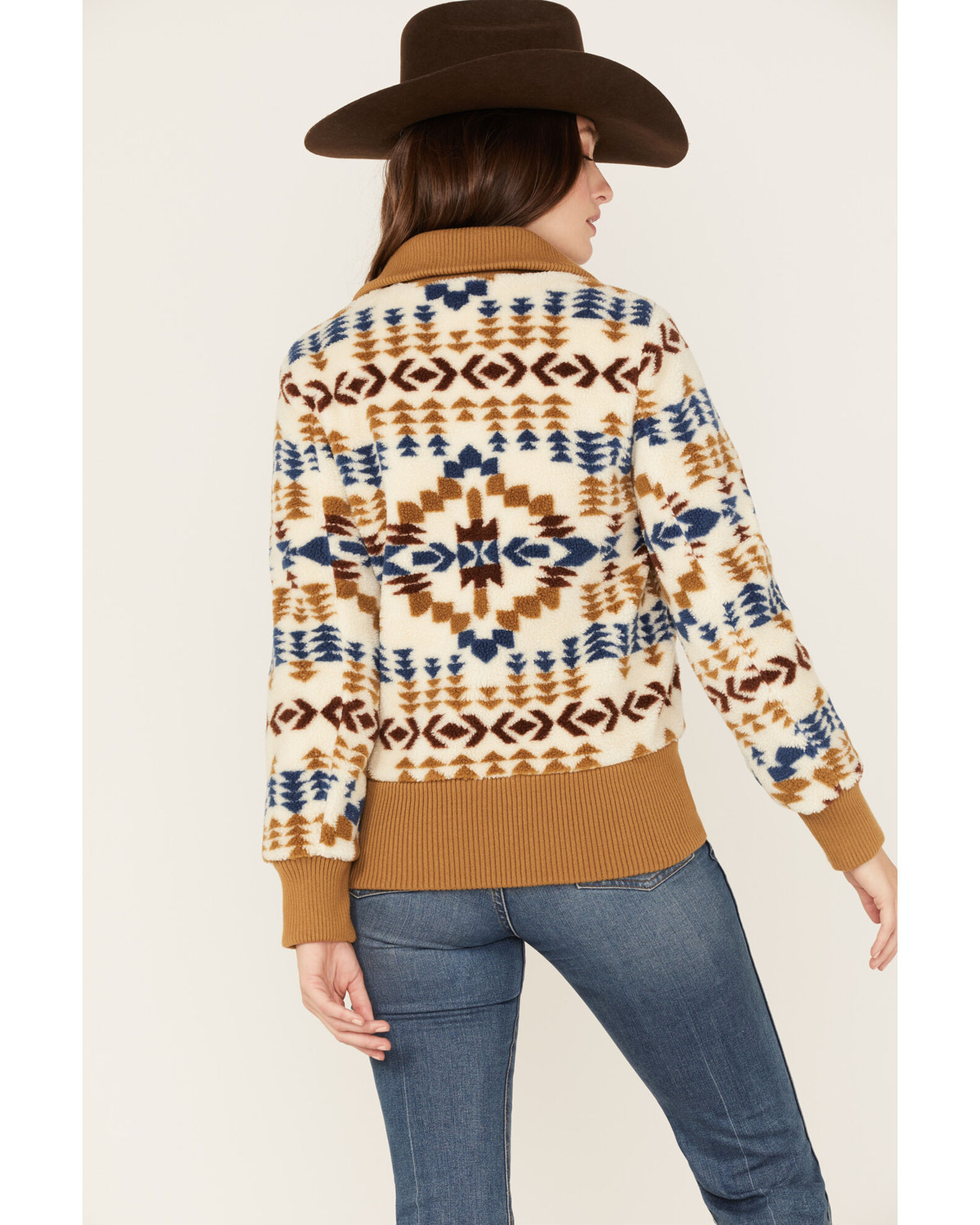 Product Name: Pendleton Women #39 s Foxglove Berber Mixed Print Fleece