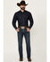 Image #1 - Rock & Roll Denim Men's Revolver Medium Wash Slim Straight Stretch Denim Jeans, Medium Wash, hi-res