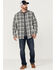 Image #2 - Brothers and Sons Men's Plaid Long Sleeve Button-Down Western Shirt, Charcoal, hi-res