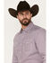 Image #2 - Wrangler 20x Men's Geo Medallion Print Long Sleeve Pearl Snap Western Shirt, Red, hi-res