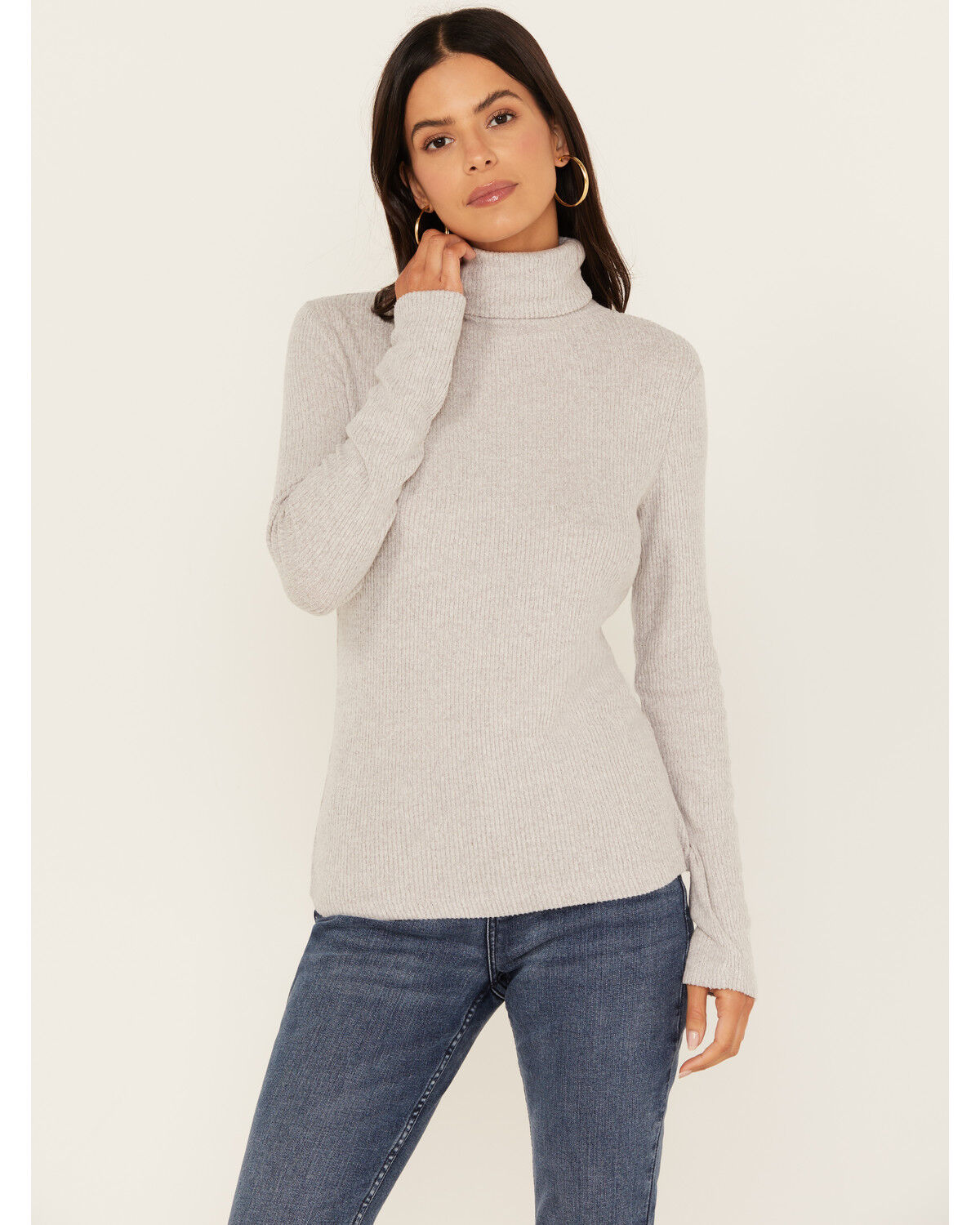Image #1 - Miss Me Women's Long Sleeve Turtleneck Top, , hi-res