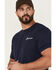 Image #3 - Buckwear Men's USA Velocity Short Sleeve Graphic T-Shirt, Navy, hi-res