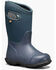 Image #1 - Bogs Boy's York Rain Boots - Round Toe, Navy, hi-res
