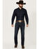 Image #1 - Rock & Roll Denim Men's Rifle Dark Wash Skinny Stretch Denim Jeans, Dark Wash, hi-res