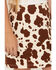 Image #2 - La La Land Girls' Cow Print Skirt, Cream, hi-res