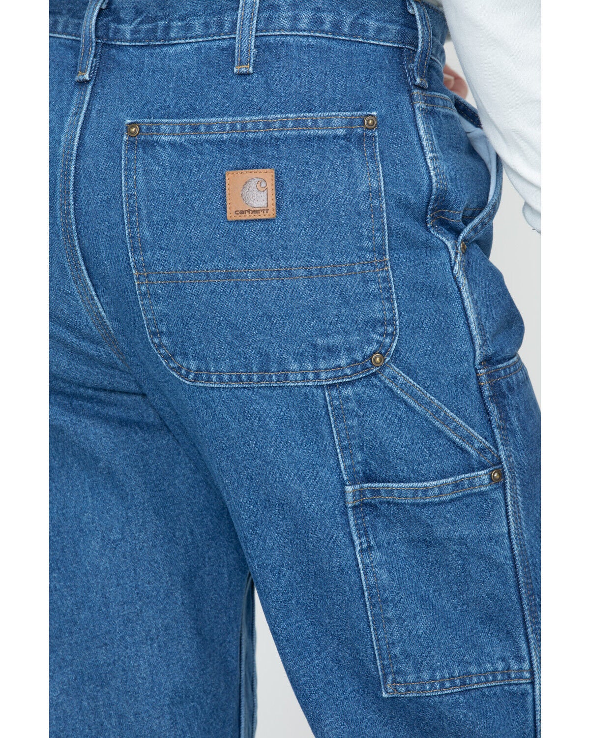 dark blue work jeans
