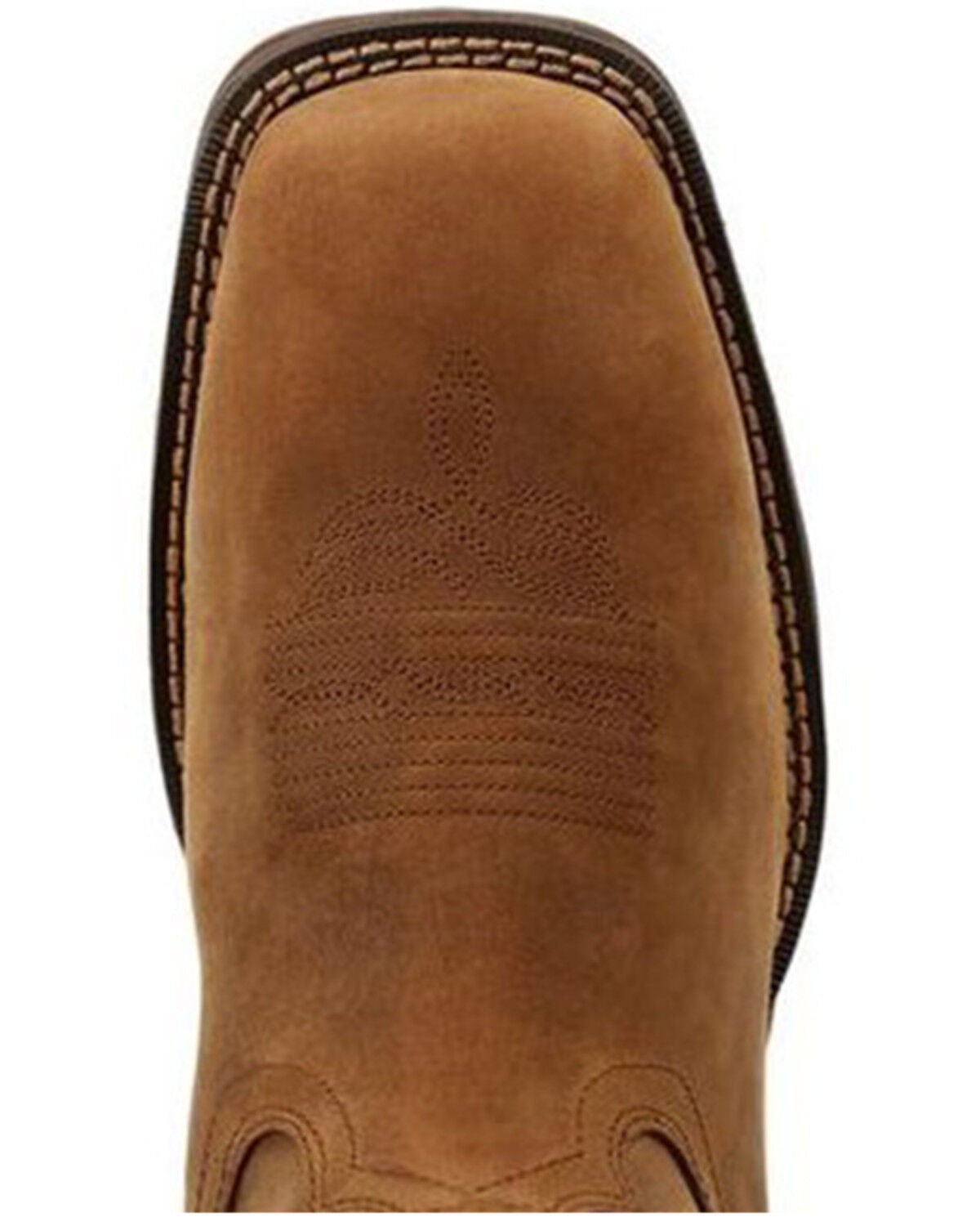 Image #6 - Durango Men's Rebel Waterproof Performance Western Boots - Broad Square Toe, Brown, hi-res