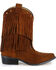 Image #2 - Shyanne Girls' Double-Fringe Western Boots - Snip Toe, Brown, hi-res
