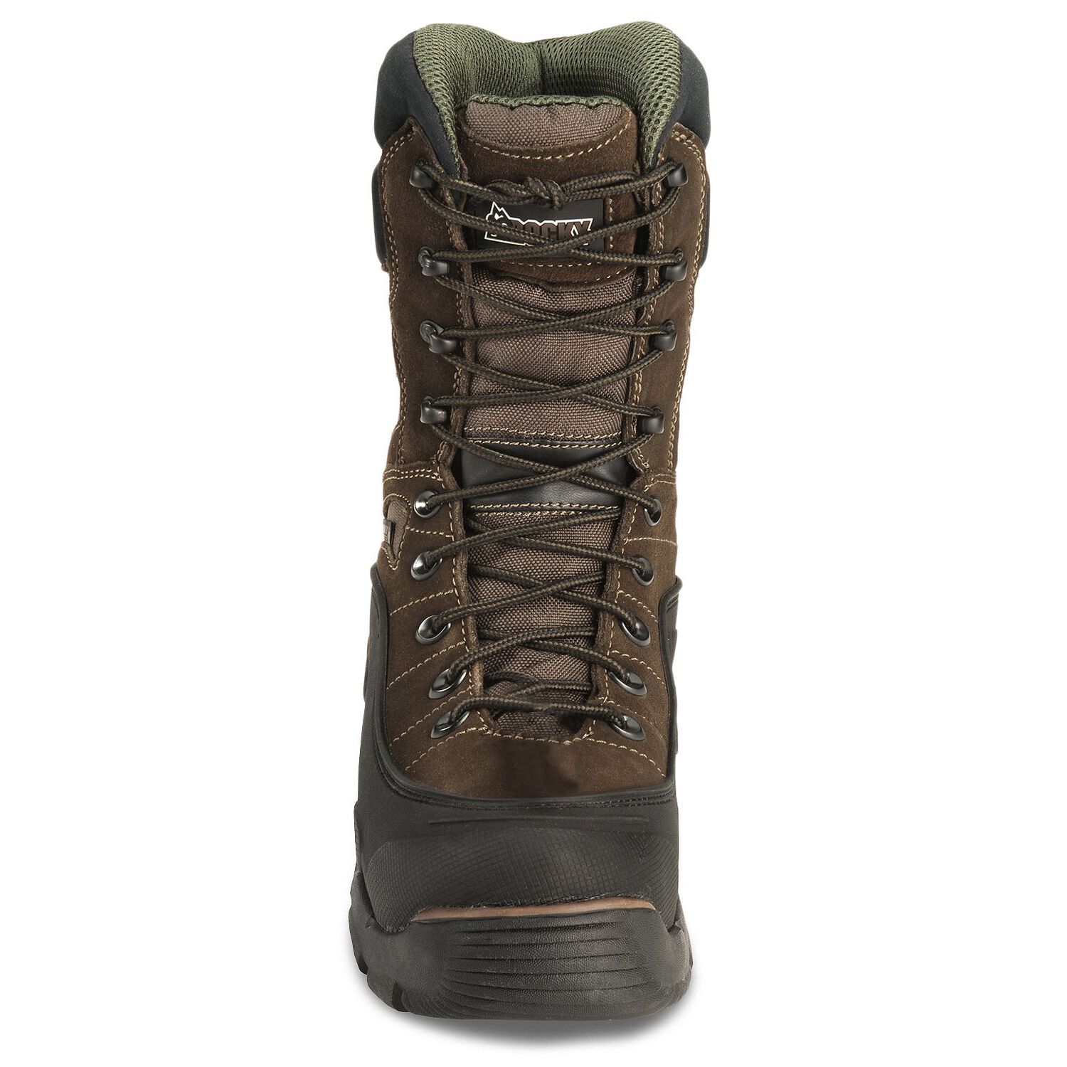 Image #4 - Rocky Men's 9" Blizzard Stalker Work Boots - Steel Toe, Brown, hi-res