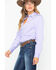 Image #3 - Cinch Women's Stripe Button Down Core Western Long Sleeve Shirt, Purple, hi-res