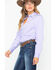 Image #3 - Cinch Women's Stripe Button Down Core Western Long Sleeve Shirt , Purple, hi-res
