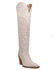 Image #1 - Dingo Women's Primadonna Tall Western Boots - Snip Toe, White, hi-res