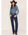 Wrangler Women's Prewashed Cowboy Cut Slim Fit Jeans, Indigo, hi-res
